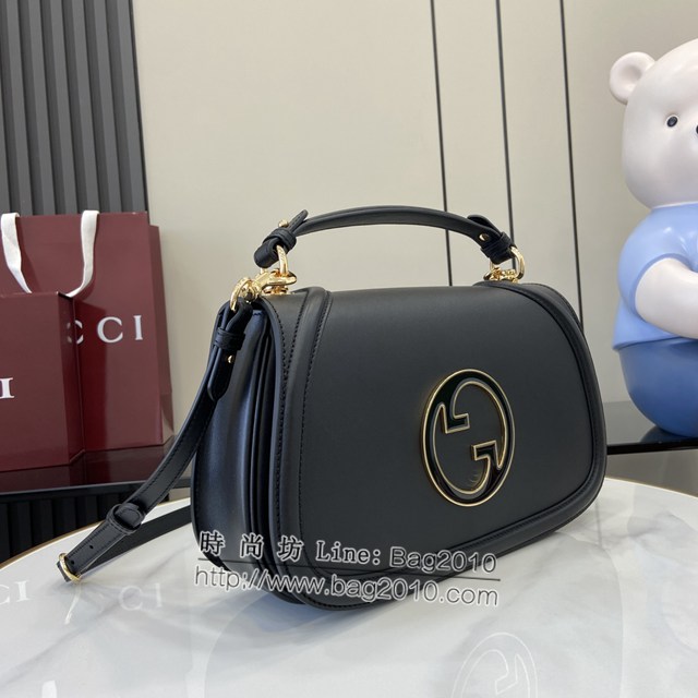 Gucci專櫃古馳最新款Blondie系列中號手提包原廠皮肩背女包 jh2127型號：815719